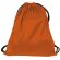 Mochila saco con cuerdas con bolsillo interior Valento naranja personalizada