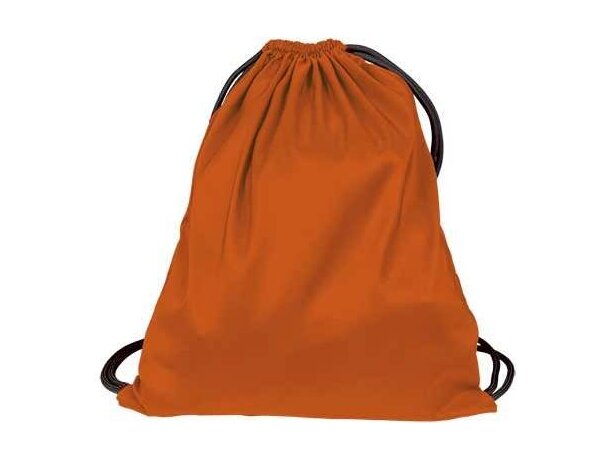 Mochila saco con cuerdas con bolsillo interior Valento naranja personalizada