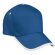Gorra básica ribete blanco Valento personalizada azul royal