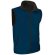 Chaleco de cuello alto multicapa Valento personalizado azul