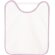 Babero Coco de algodón con doble capa absorbente para bebé Blanco/rosa pastel