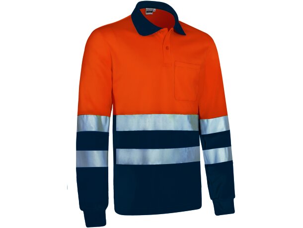 Polo alta visibilidad Snake manga larga bicolor certificado detalle 1