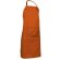 delantal con amplio bolsillo central Valento personalizado naranja