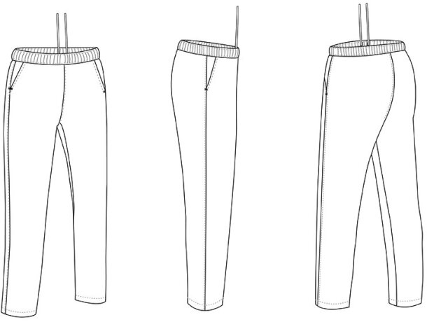 Pantalón mujer Tulipa de vestir con cintura elástica detalle 1