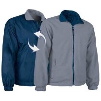Chaqueta reversible polar y nylon Valento fucsia