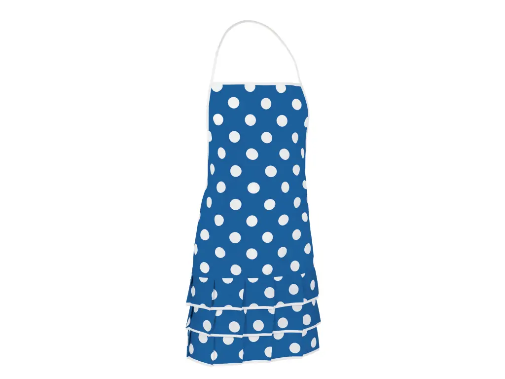 Delantal De Flamenca Infantil Con Lunares Blancos – Disfraz De Carnaval Y Fiestas, Talla Para Niñas