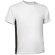 Camiseta técnica unisex con manga corta 150 gr Valento blanca-negra