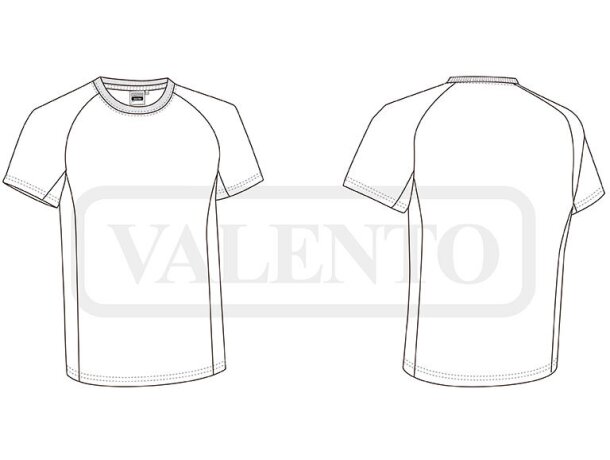 Camiseta manga corta con logo algodón peinado 160 g/m2 Vulcan detalle 1