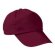 Gorra de niño en algodón con 5 paneles Valento personalizada burdeos