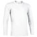Camiseta manga larga unisex ajustada 190 gr Valento blanca
