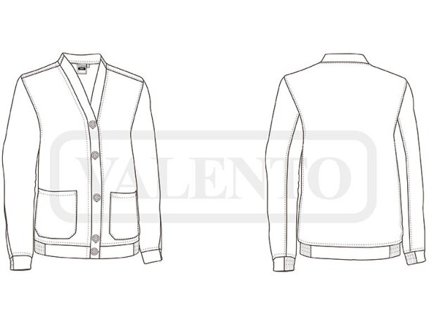Chaqueta laboral para mujer barata poliéster 240 g/m2 Creta detalle 1