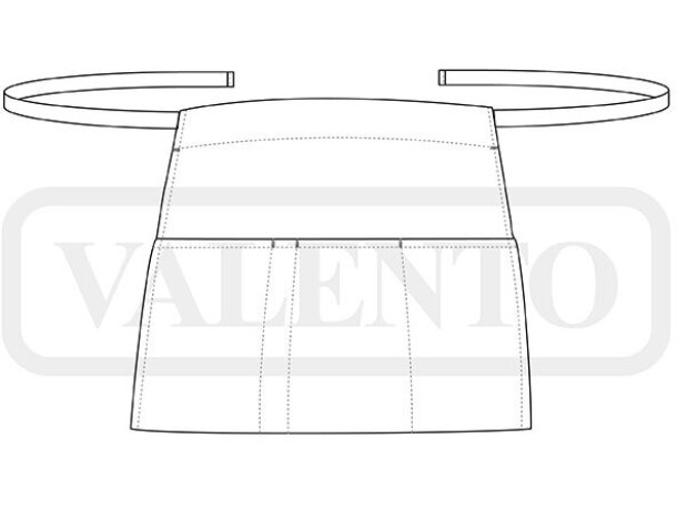 Delantal corto COFFEE Valento detalle 1