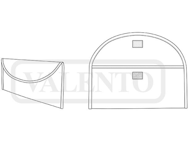 Portadocumentos Emma en poliéster impermeable con forro canvas detalle 1