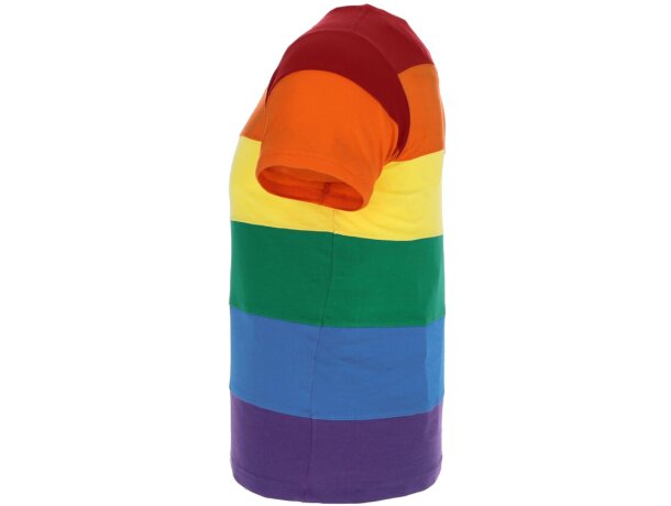 Camiseta manga corta con logo algodón ring spun 160 g/m2 Rainbow detalle 3