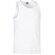 Camiseta unisex de tirantes algodón Valento blanca barata