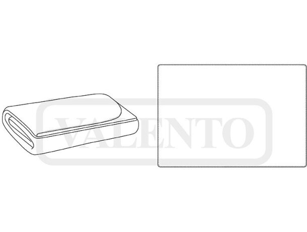 Manta polar tamaño grande poliéster 200 g/m2 Rest detalle 1