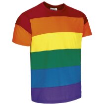 Camiseta manga corta con logo algodón ring spun 160 g/m2 Rainbow