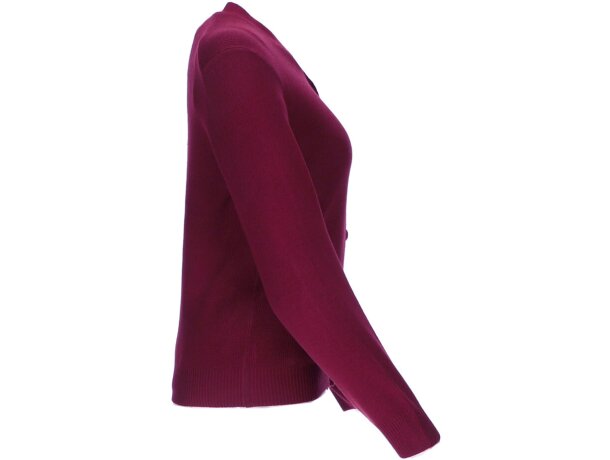 Chaqueta de mujer cuello en forma de pico acrílico 325 g/m2 Cardigan detalle 5