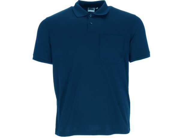 Polo manga corta unisex con bolsillo en pecho de poliéster 170 g/m2 California detalle 2