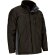 Parka Thunder impermeable bicolor con capucha y acolchado rombos Negro