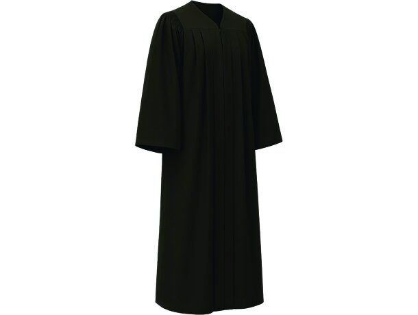 Toga Sorbonne de poliéster con cremallera para graduación detalle 1