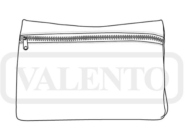 Neceser Sonia impermeable con doble tejido y cremallera detalle 1