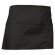 delantal corto con amplio bolsillo central Valento personalizado negro