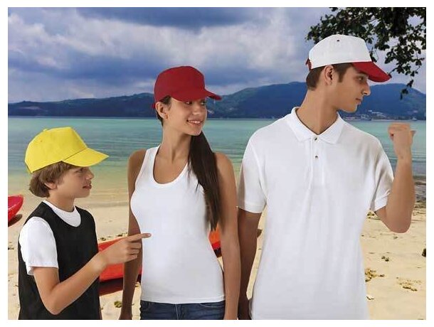 Gorra de niño en algodón con 5 paneles Valento