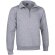 Sudadera de felpa con media cremallera Valento personalizada gris