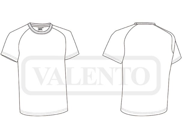 Camiseta bicolor CAIMAN Valento detalle 1