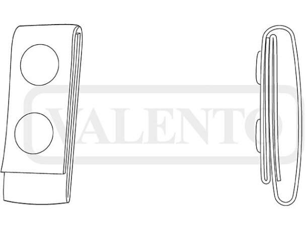 Pasador cinturón Clark canvas impermeable con botones presión detalle 1