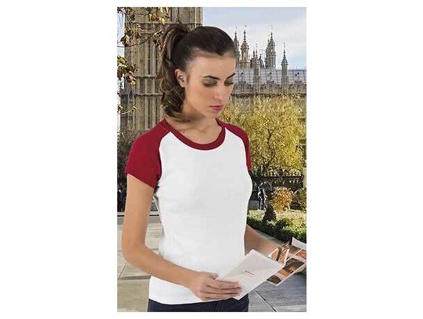 Camiseta de mujer combinada Valento merchandising
