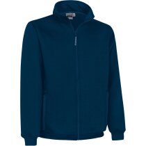 Sudadera Eger con cremallera frontal azul marino