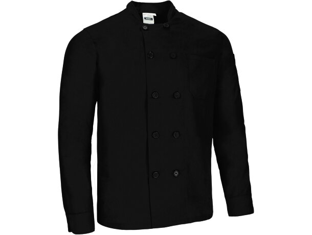 Chaqueta chef Roast manga larga sarga algodón poliéster detalle 5