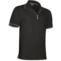 Polo de manga corta unisex de golf 220 gr Valento grabado gris Polo de manga corta unisex de golf 220 gr Valento grabado gris