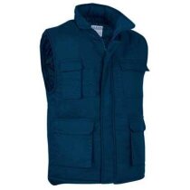 Chaleco polar multibolsillos Valento azul