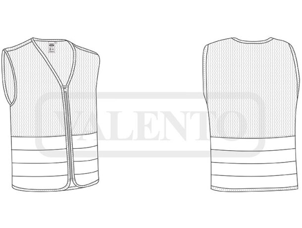 Chaleco de alta visibilidad Portlake con cintas reflectantes detalle 1