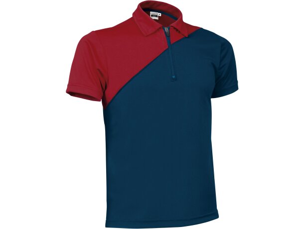 Polos con logo ACE piqué técnico bicolor antibacteriano unisex detalle 5