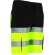 Bermuda alta visibilidad Brandon bicolor con cintas reflectantes Amarillo flúor/naranja flúor