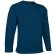 Sudadera de felpa con cuello redondo Valento personalizada azul