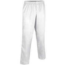 Pantalón clásico sanitario con cremallera Valento blanco personalizado