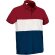 Polo manga corta Varsity tricolor transpirable