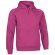Sudadera de felpa con capucha Valento fucsia