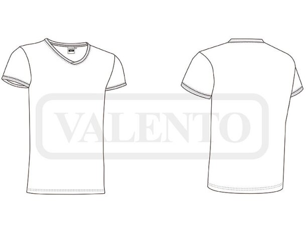 Camiseta Cuello Pico FRESH Valento detalle 1