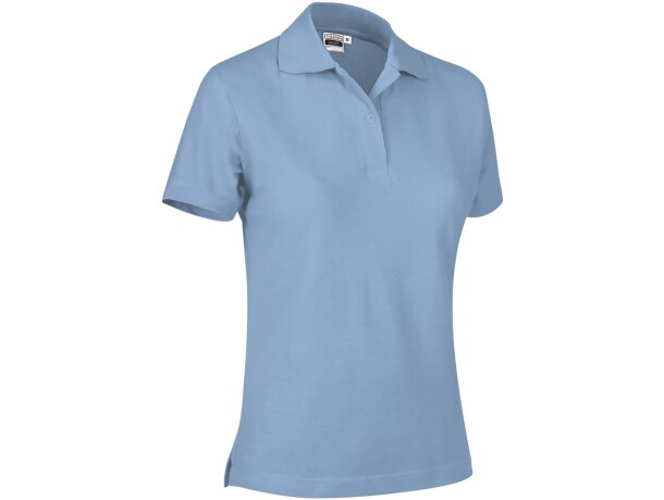 Polo Valley mujer algodón piqué 220 cuello tricotosa botones detalle 5