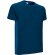 Camiseta manga corta personalizada algodón ring spun 160 g/m2 Thunder Azul marino orion/azul royal