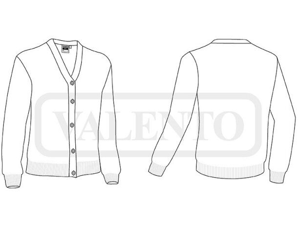 Chaqueta infantil Nina de punto con cierre de botones detalle 1