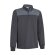 Polo de manga larga personalizado poliéster 220 g/m2 Hurricane Granate caoba/gris humo/negro