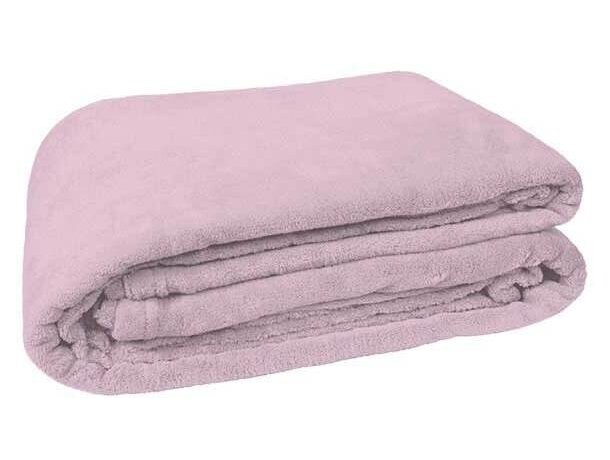 Manta polar blanca Valento rosa Manta polar blanca Valento rosa