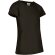 Camiseta niña manga corta Penelope algodón ring spun 160 g/m² Negro